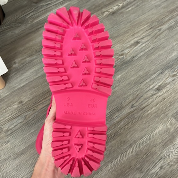 Jeffrey Campbell Pink Platform Clog Mules - Picture 4 of 7